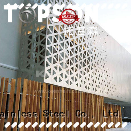 Topson New perforated metal screen Supply for curtail wall