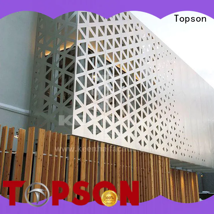 Topson screen metal works overseas market for landscape architecture