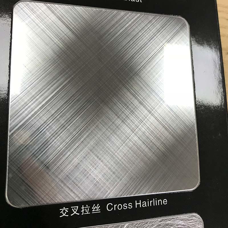 CROSS HAIRLINE Stainless Steel Sheet