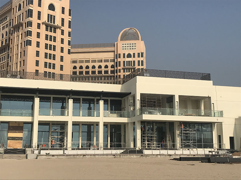 Custom Metal Fabrication of Intercontinental Hotel & Resort Doha