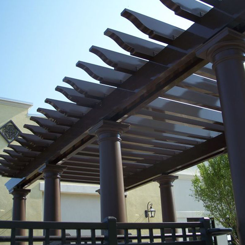 durable aluminium pergola fixed factory for hotel-1