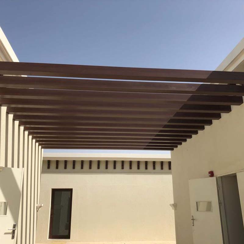 Topson fixed aluminum pergola with adjustable louvers for resort-1