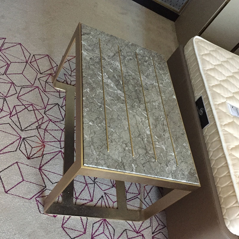 Metal Furniture with marble&stainless steel cabinet