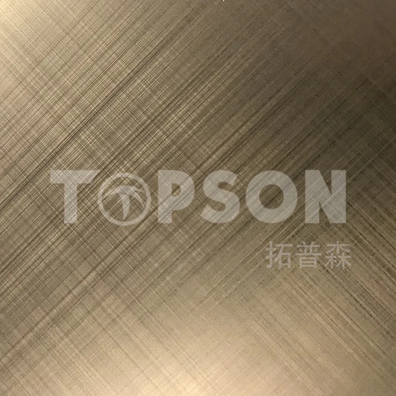 Topson decorative brushed stainless steel sheet metal for business for handrail