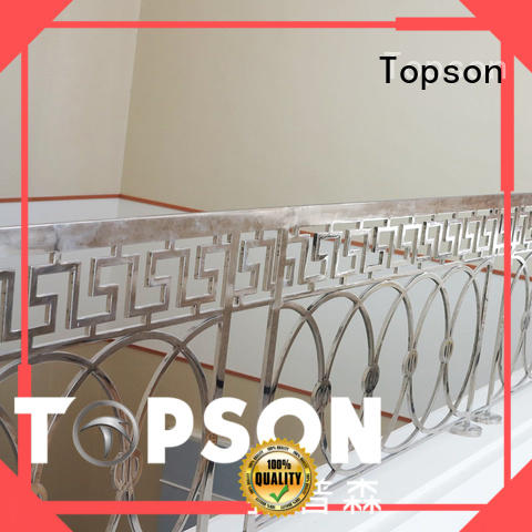 Topson Wholesale stainless steel stair railing cost factory for mall
