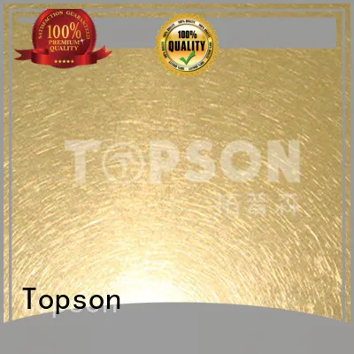 Topson gorgeous brushed stainless sheet Supply for handrail