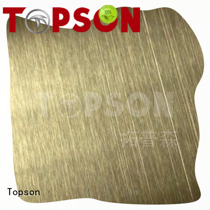Topson stable stainless steel panels calibration for interior wall decoration