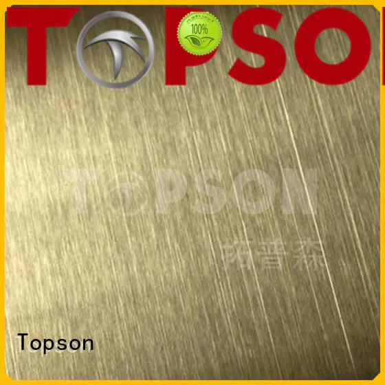 Topson colorful stainless steel sheet stockists Suppliers for floor
