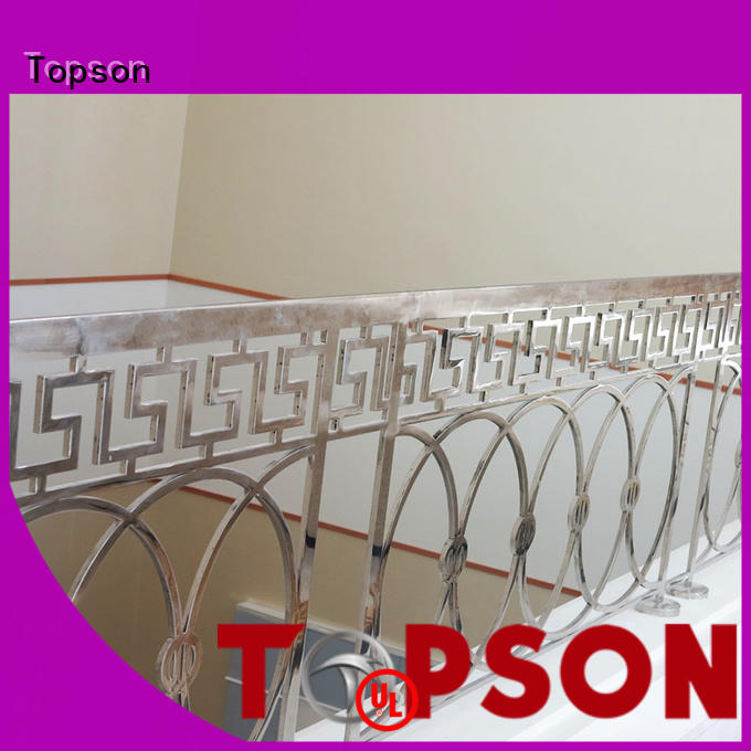 Topson popular stainless steel outdoor railings marketing for apartment