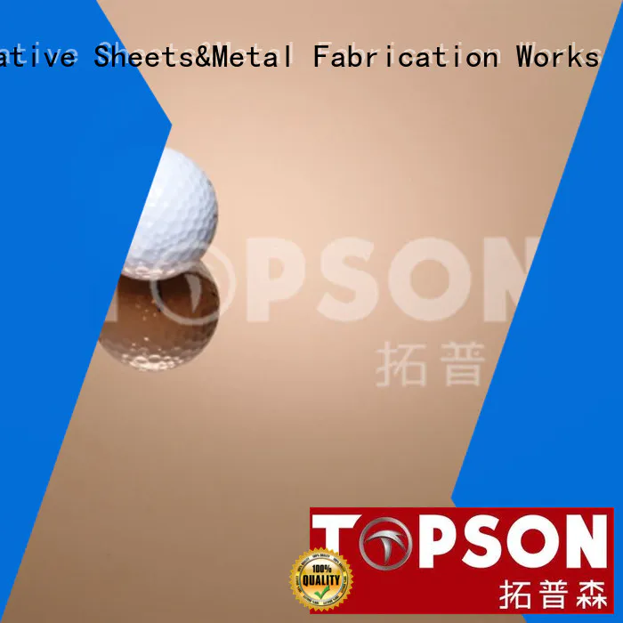 Topson vibration stainless steel sheet metal prices company for elevator for escalator decoration
