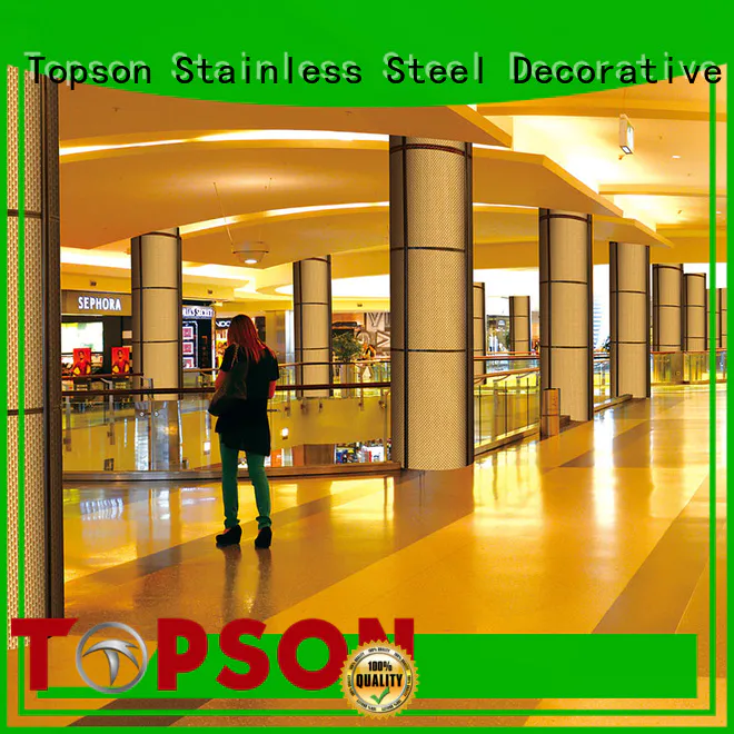 Topson external stainless steel column cladding in different color for elevator