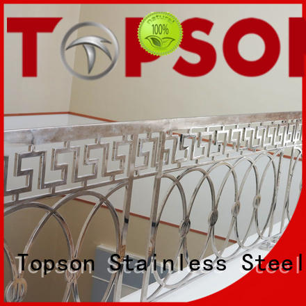 balcony stainless steel handrail management for hotel Topson