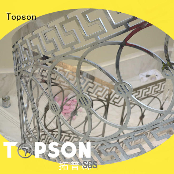 stainless steel outdoor handrails staircase for tower Topson