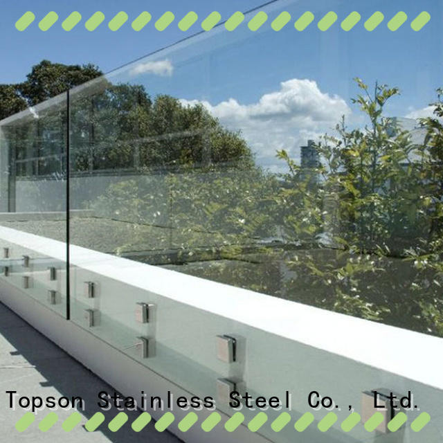 Topson High-quality glass handrails for decks Supply for outdoor