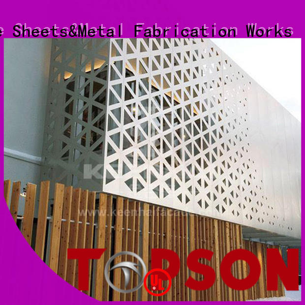 steel internal decorative screens marketing for curtail wall Topson