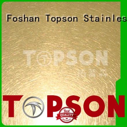 Topson magnificent stainless steel sheet prices containerization for interior wall decoration