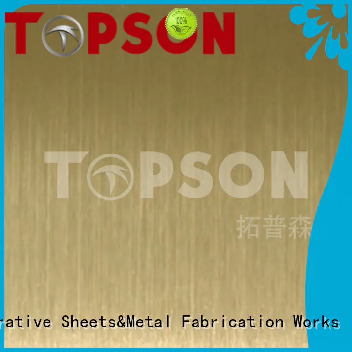 Topson Custom mirror stainless steel sheet for elevator for escalator decoration