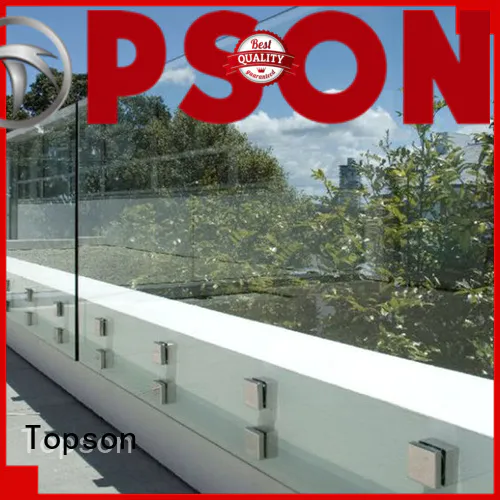 Topson modern modern glass handrail Supply for restaurant