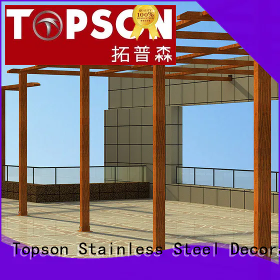 Topson high-density aluminium pergola China for park