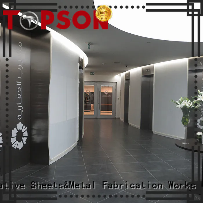 Topson reliable stainless steel door manufacturers Suppliers for outdoor wall cladding