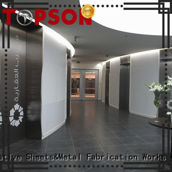Topson reliable stainless steel door manufacturers Suppliers for outdoor wall cladding