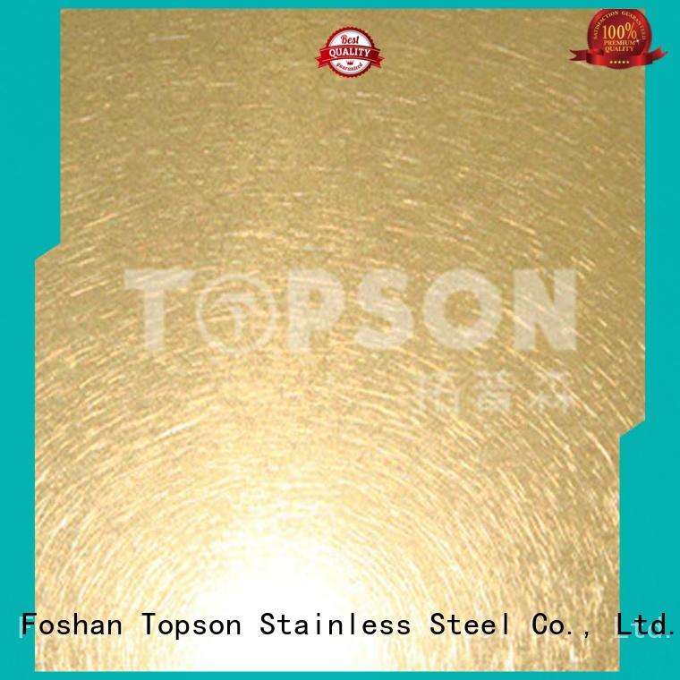 Topson metal work supplies sheetstainless for interior wall decoration