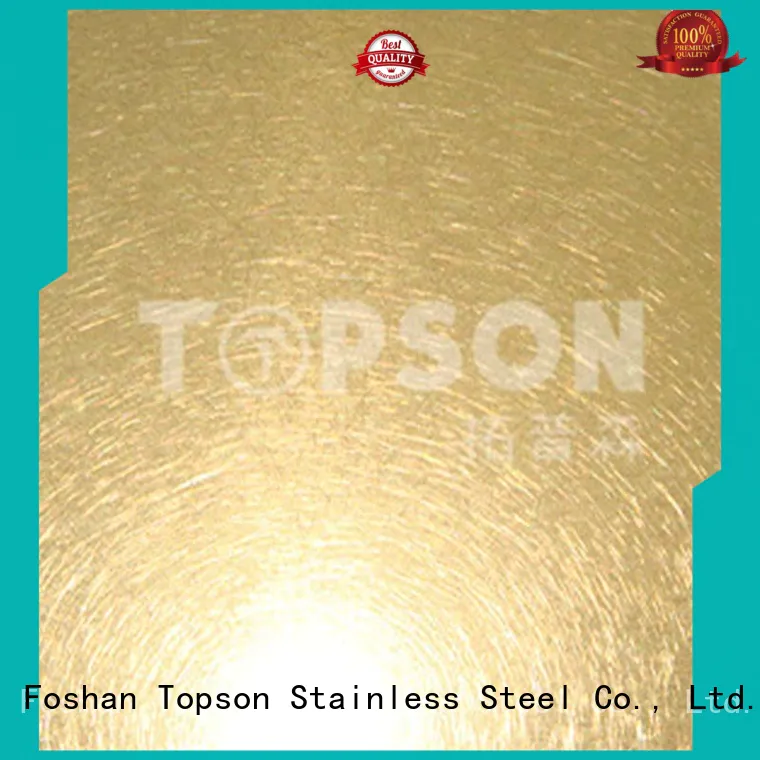 Topson metal work supplies sheetstainless for interior wall decoration