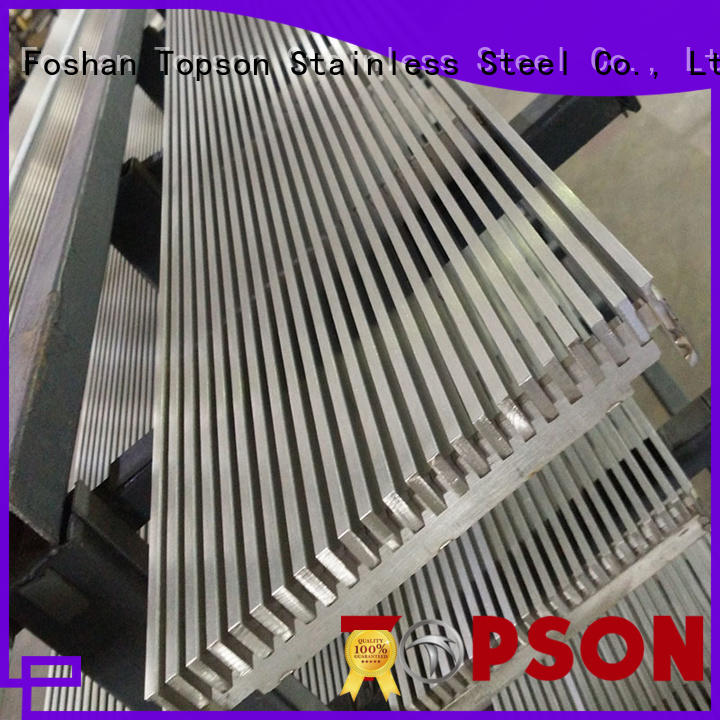 Topson elegant stainless steel grating suppliers Supply for room