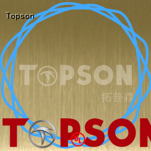 Topson widely used decorative stainless steel sheet metal Supply for floor