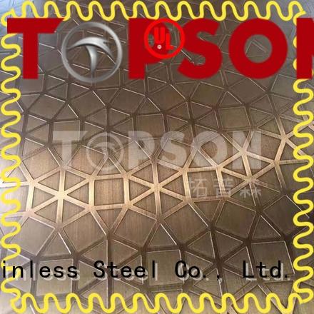 Topson metal decorative stainless steel sheet metal containerization for floor