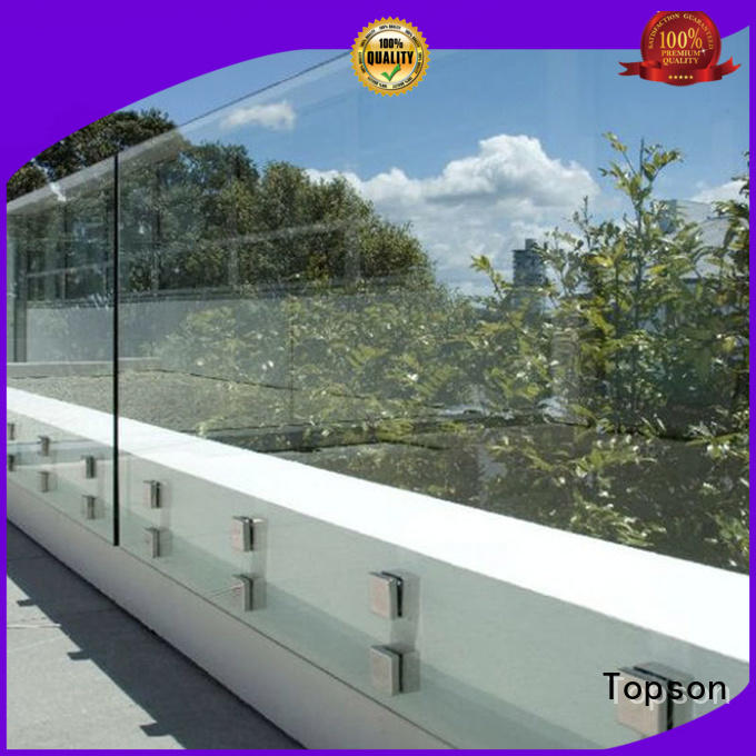 Topson excellent glass balcony railing overseas marketing for outdoor