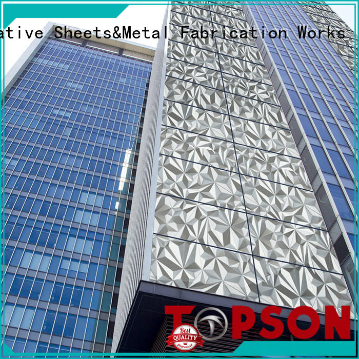 Topson cost-effective metal cladding panels wall for shopping mall