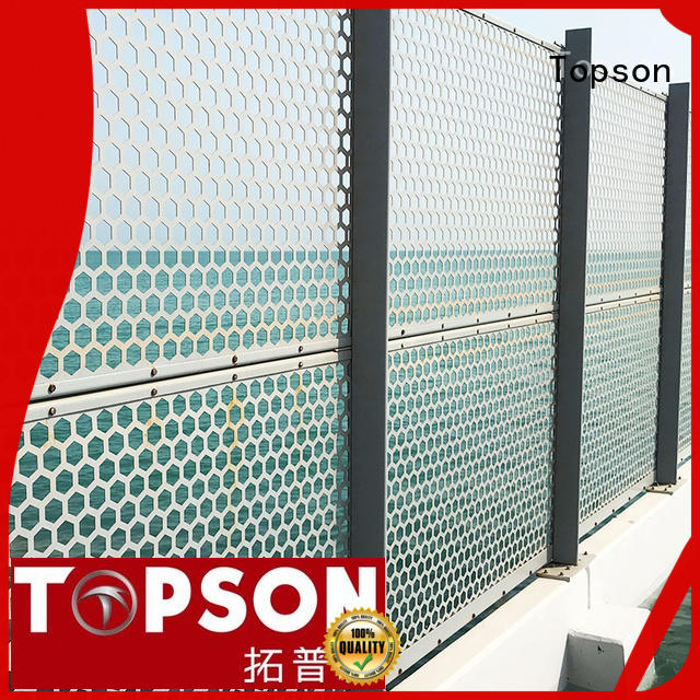 Topson steel perforated screen panels company for exterior decoration