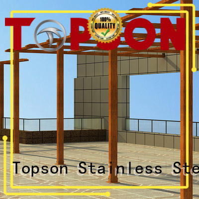 Topson coated aluminium pergola security for resort