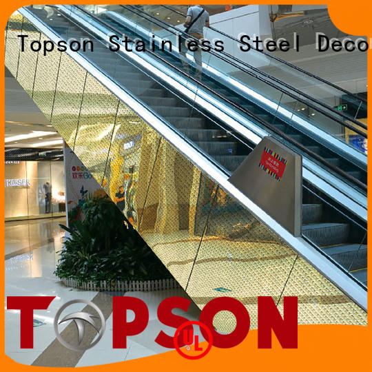 steel stainless steel cladding cost speed for elevator Topson