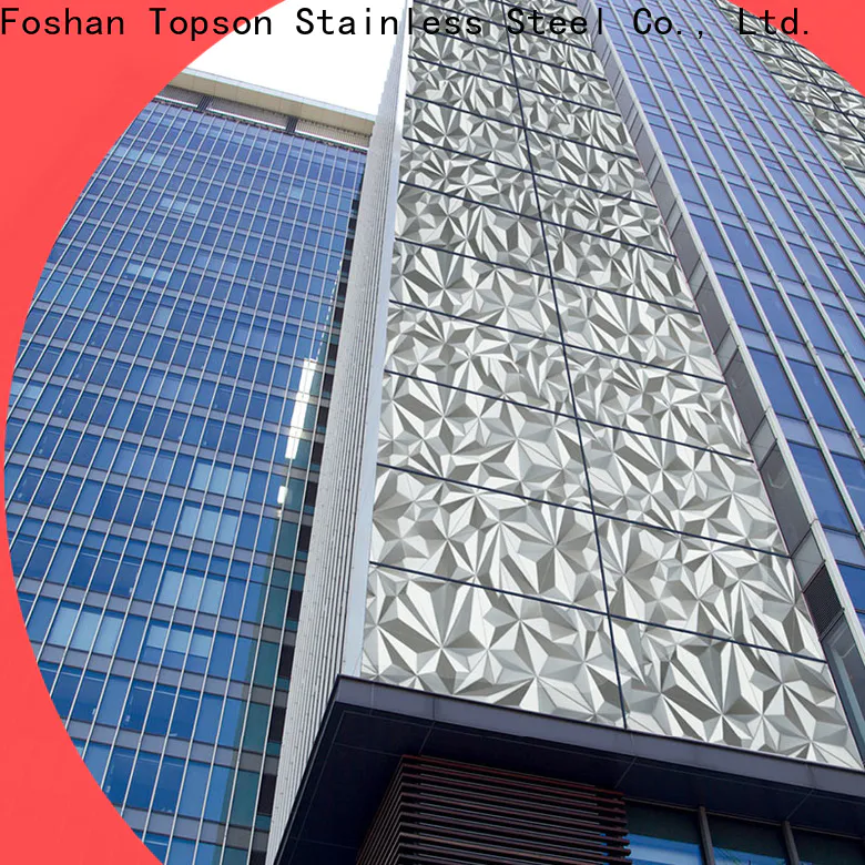 Topson Top stainless steel column cladding for lift