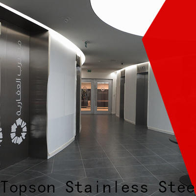 Topson stainless steel front house doors manufacturers for building facades