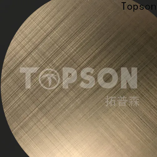 Topson durable stainless steel brushed finish types Supply for furniture