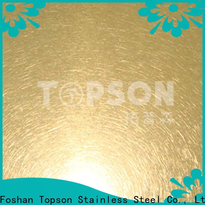Topson good-looking stainless steel sheets manufacturers for vanity cabinet decoration