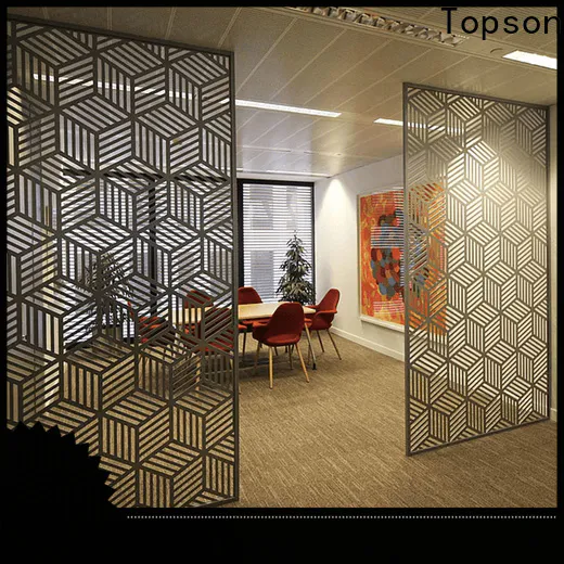 Topson reliable outdoor metal privacy screens in china for exterior decoration