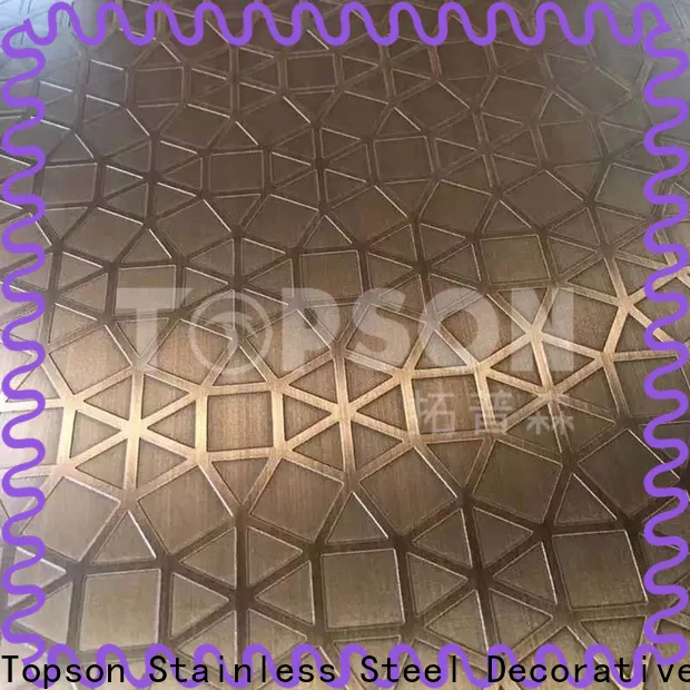 Topson sheetdecorative stainless steel sheet metal suppliers for business for elevator for escalator decoration