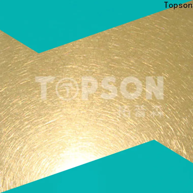 Topson mirror brushed stainless steel sheet for elevator for escalator decoration