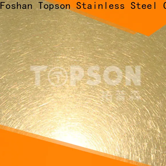 Topson widely used patterned stainless steel sheet supplier Supply for furniture