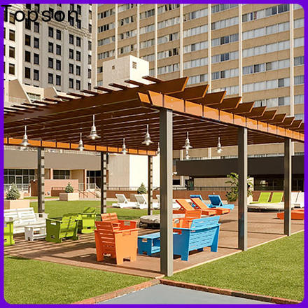 Topson fixed steel pipe pergola Suppliers for park