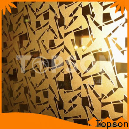 Topson Custom polished stainless steel sheet metal Supply for partition screens