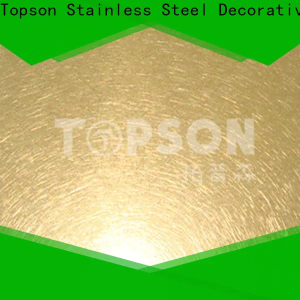 Topson New stainless steel sheets manufacturers company for vanity cabinet decoration