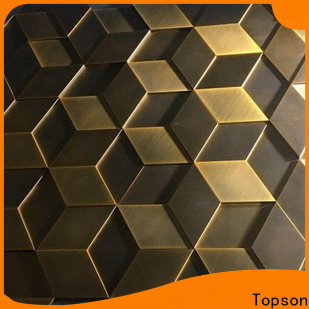 Topson external stainless wall cladding for shopping mall