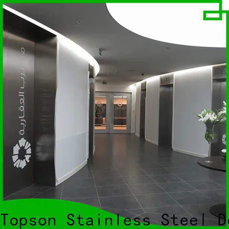 Topson Latest prehung steel double door Suppliers for outdoor wall cladding