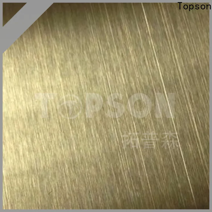 Topson decorative stainless steel sheet metal manufacturers Supply for kitchen