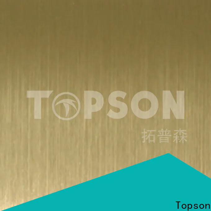 Topson durable polished stainless steel sheet metal Suppliers for furniture